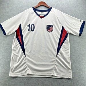 Gol Team USA White Men's Soccer #10 Jersey Size XL (A32)